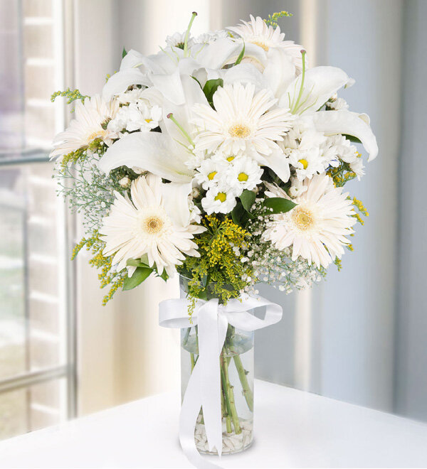 lilyum papatya ve gerbera arajaman